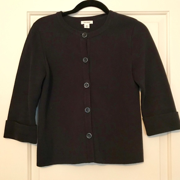 Dockers 3/4 Sleeve Structured Sweater Cardigan - Picture 1 of 3
